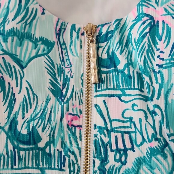 Lilly Pulitzer Mila Stretch Shift Dress, Agate Green, Size 16, NWT - Picture 8 of 12